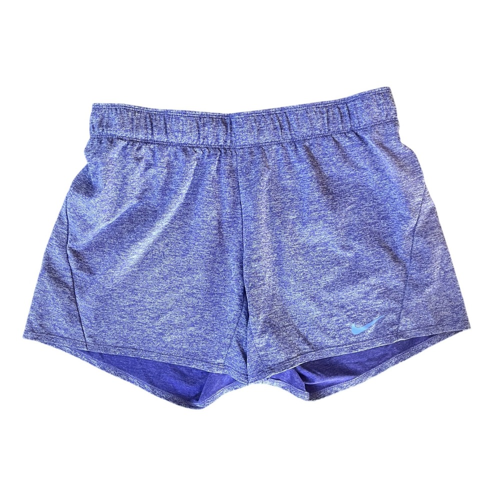 Nike Dri-FIT Womens Purple Heathered Running Athletic Shorts Size Medium